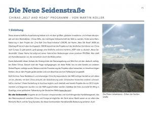 Essay zur Belt & Road